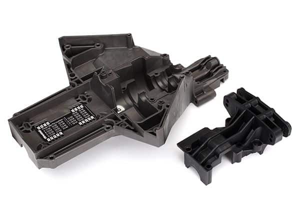 Traxxas-Bulkhead Rear Upper & Lower