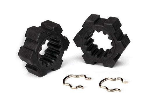 Traxxas-Wheel hubs, Hex (2)/ Hex Clips (2)