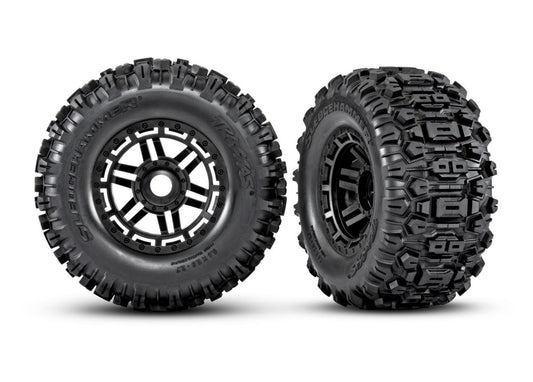 Traxxas-T&W Black Wheel/Sledgehammer 17MM