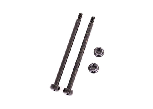 Traxxas-Suspension Pins, Outer/Rear, 3.5x56.7mm (hardened steel) (2)/ M3x0.5mm NL, flanged (2)