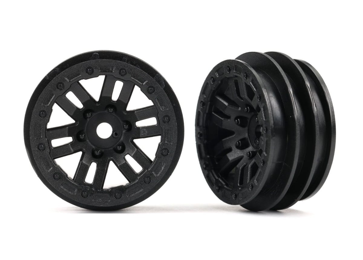 Traxxas-Wheels 1.0" (2)-BLACK