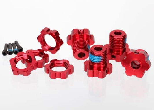 Traxxas-Wheel Hub/Nuts 17MM Splined-RED