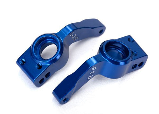 Traxxas-Axle Carriers Aluminum L&R-BLUE