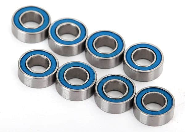 Traxxas-Ball bearings, rubber sealed (4x8x3mm) (8)-BLUE