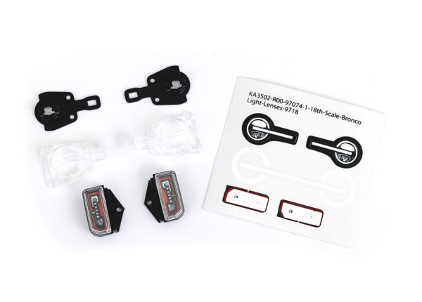 Traxxas-LED Lenses F&R Complete Set