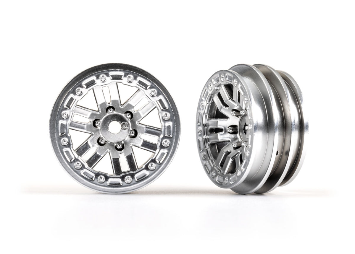 Traxxas-Wheels/Satin Chrome