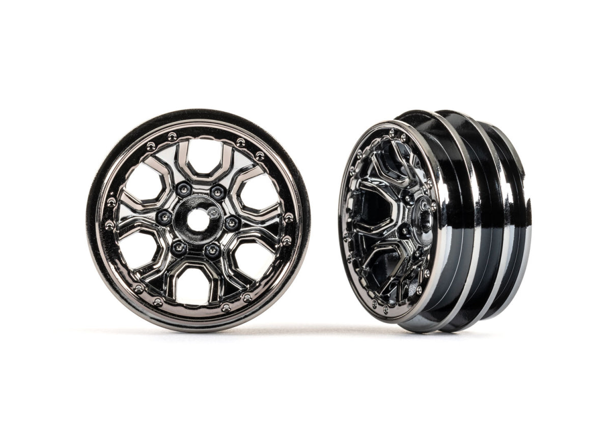 Traxxas-Wheels Black Chrome 1.0